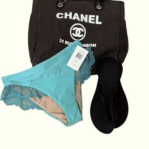 BASTA Lace Matte Tricot High Waist Bikini Bottoms